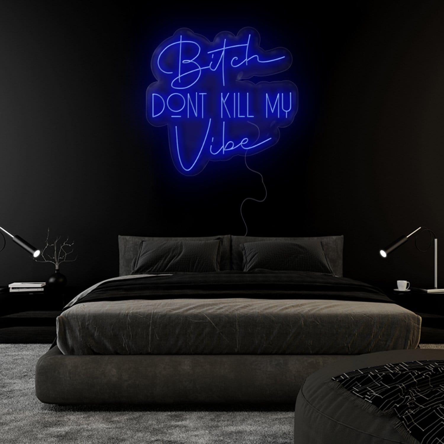 "Bitch Don´t Kill my Vibe" LED Neonschild Sign Schriftzug - NEONEVERGLOW