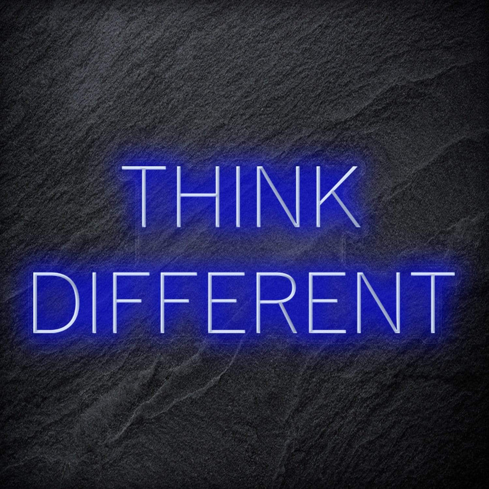 "Think Different" Neon Schriftzug Sign - NEONEVERGLOW