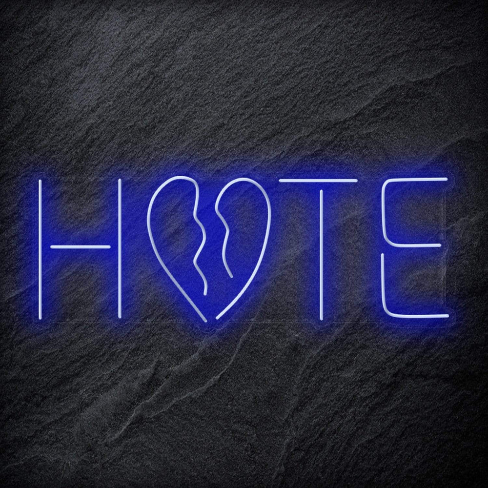 "Hate" Neon Schriftzug Sign - NEONEVERGLOW