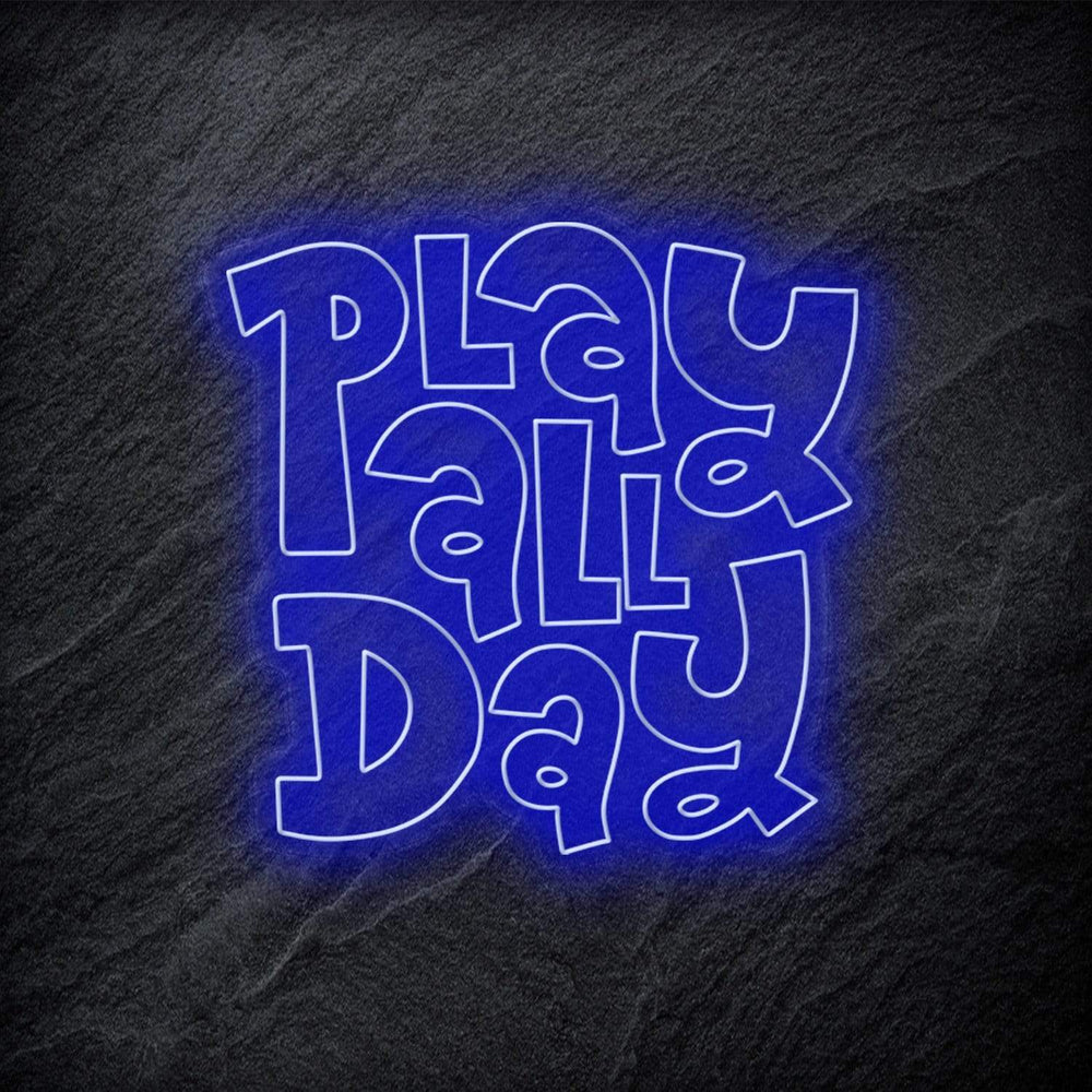 "Play All Day" Neonschild - NEONEVERGLOW