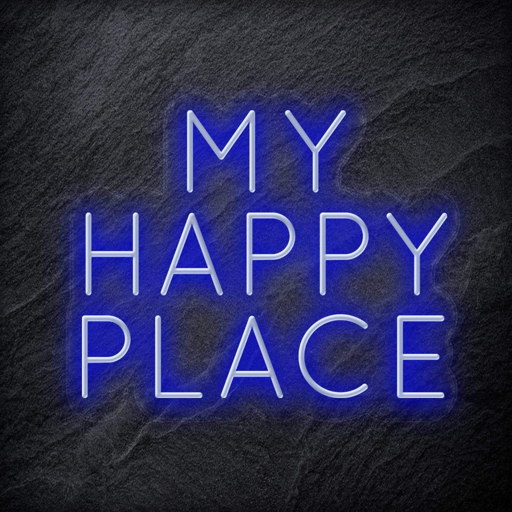 "My Happy Place" Neon Schriftzug - NEONEVERGLOW