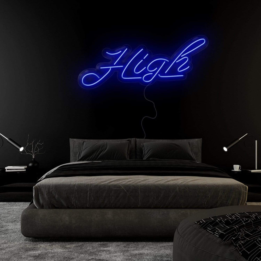 "High" Neonschild Sign Schriftzug - NEONEVERGLOW