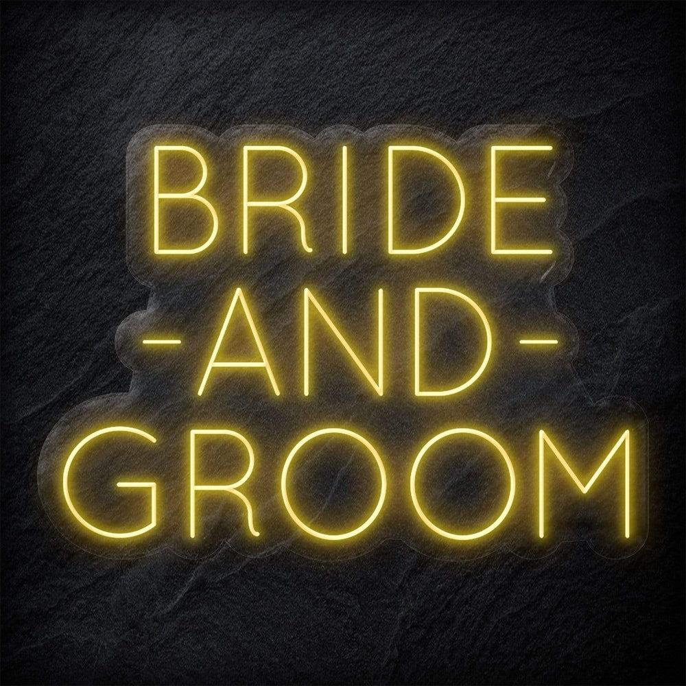 "Bride and Groom" Neon Schriftzug - NEONEVERGLOW