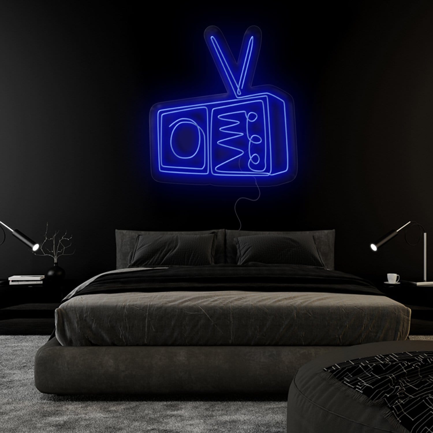 "TV Radio" LED Neonschild Sign - NEONEVERGLOW