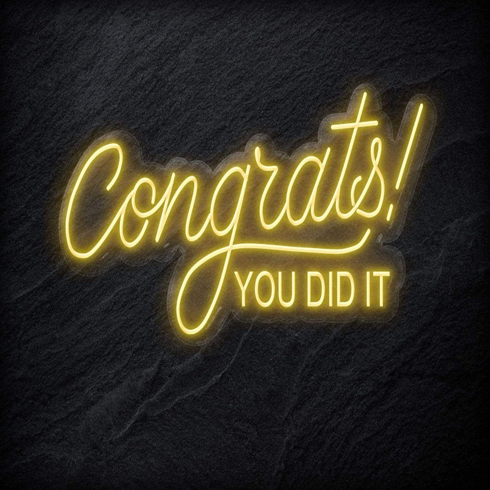 "Congrats" Neon Schriftzug - NEONEVERGLOW