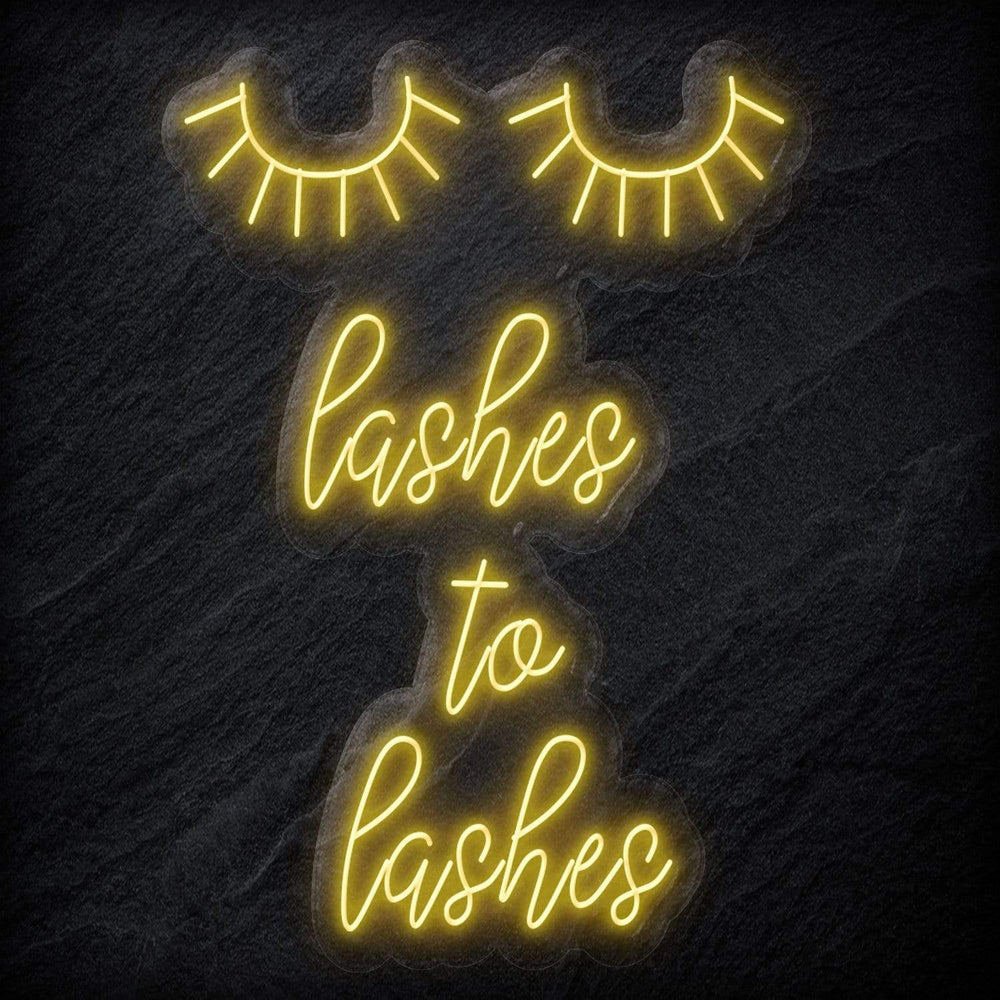 "Lashes to Lashes" Neonschild Sign - NEONEVERGLOW