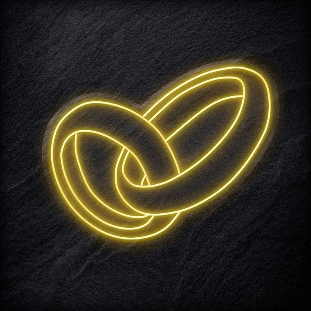 "Ringe Hochzeit" Neon Schild - NEONEVERGLOW