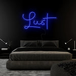 "Lust" LED Neonschild Sign Schriftzug - NEONEVERGLOW