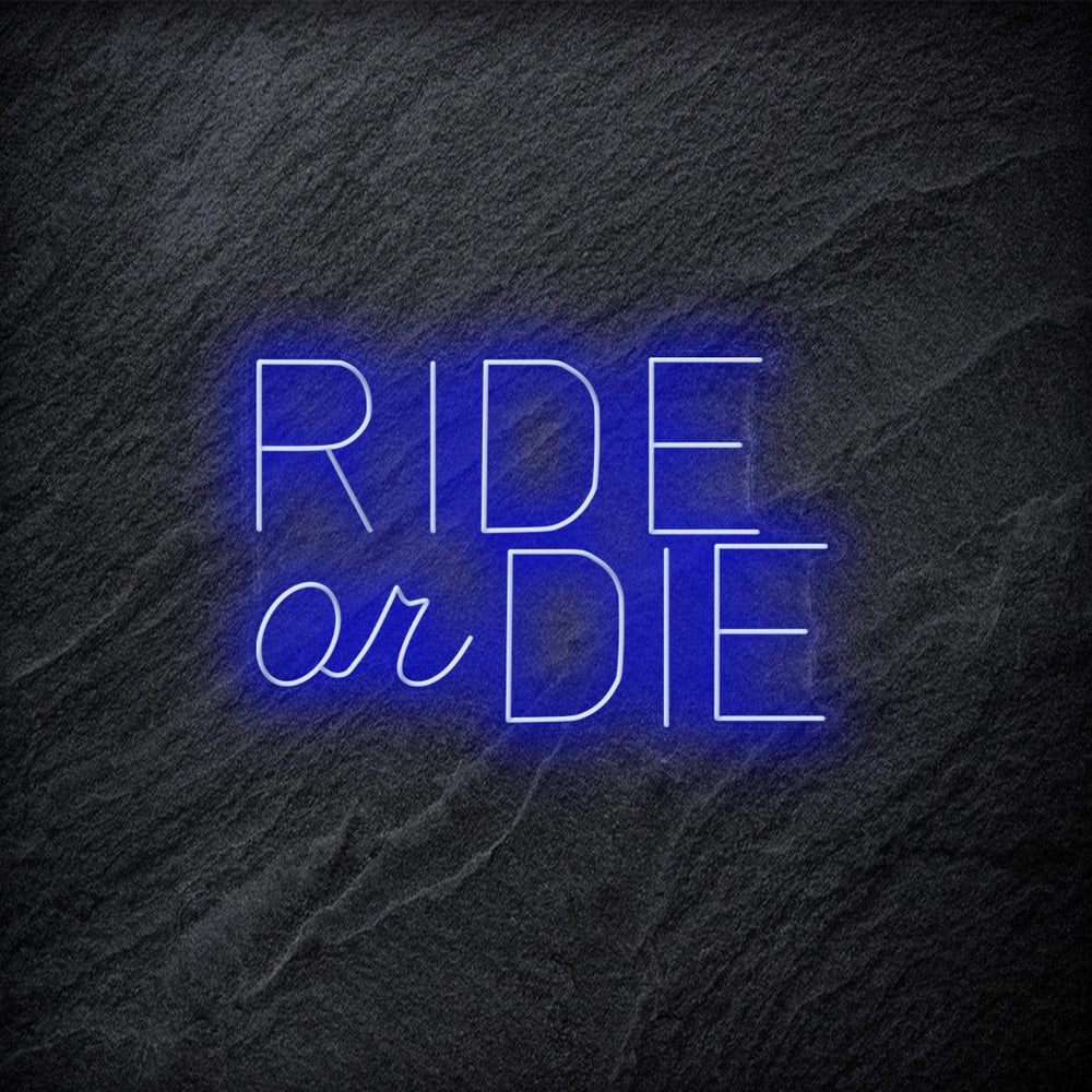 " Ride Or Die" Neon Schriftzug - NEONEVERGLOW