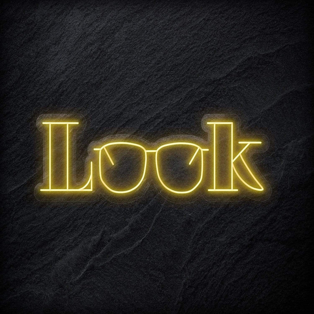 "Look" Neonschild Sign - NEONEVERGLOW