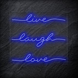 "Live Laugh Love" LED Neon Schriftzug - NEONEVERGLOW