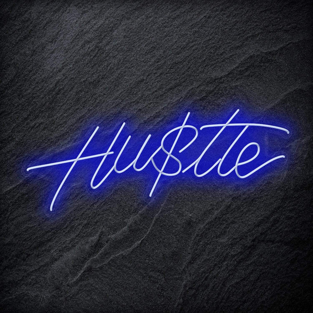 "Hustle" Neon Schriftzug Sign - NEONEVERGLOW