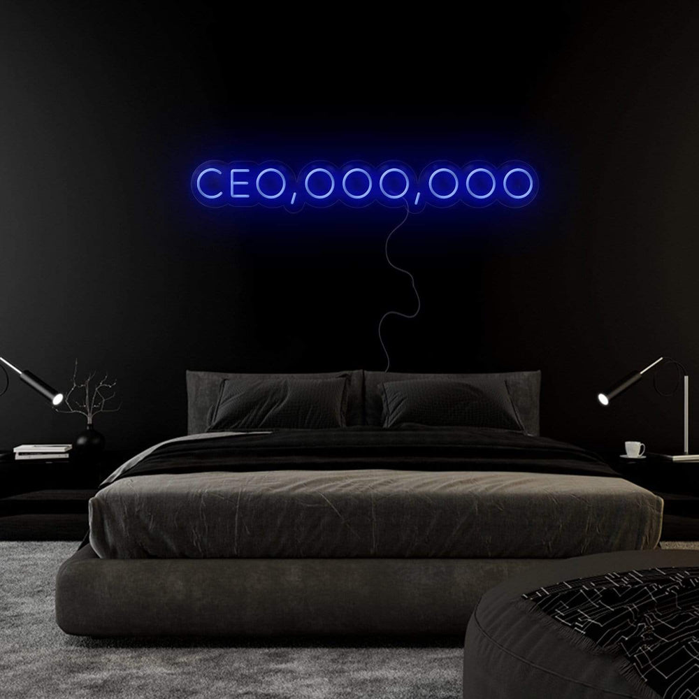 " Ceo,ooo,ooo" Neon Sign Schriftzug - NEONEVERGLOW