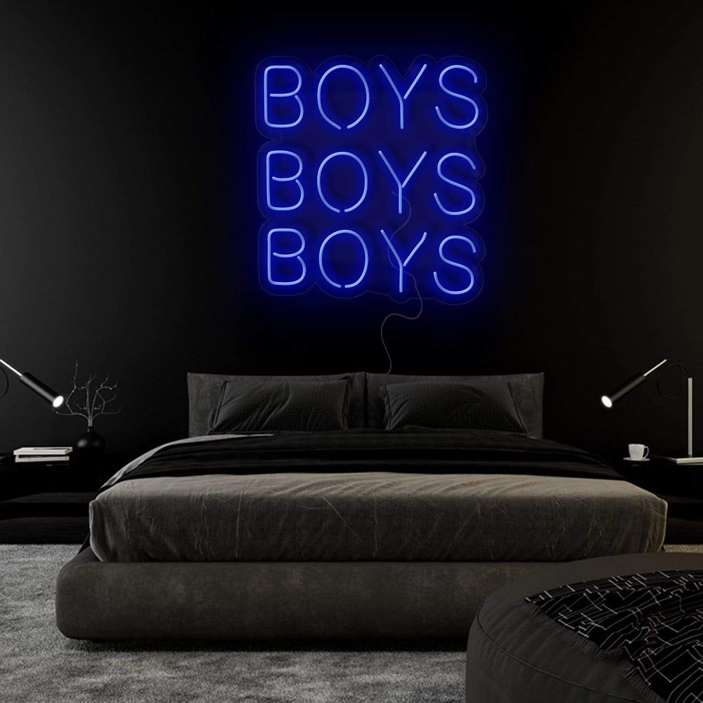 "Boys Boys Boys" Neon Sign Schriftzug - NEONEVERGLOW