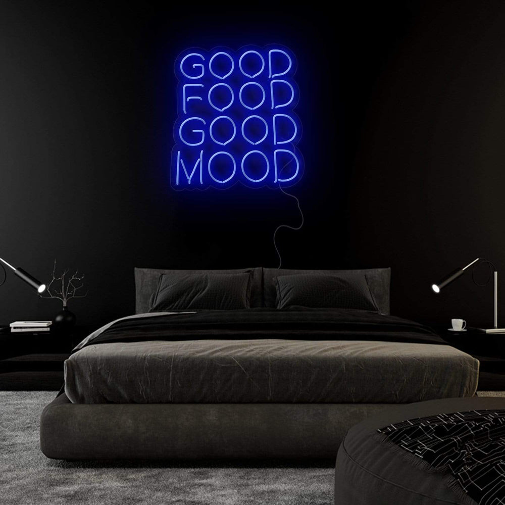 "Good Food Good Mood" Neon Sign Schriftzug - NEONEVERGLOW