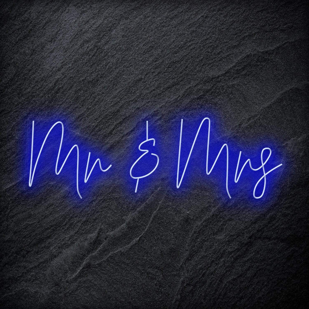 "Mr & Mrs" Neon Schriftzug Sign - NEONEVERGLOW