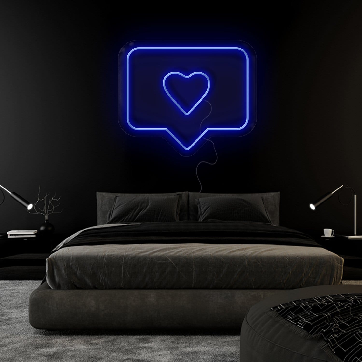 "Heart Herz Like" LED Neonschild Sign Schriftzug - NEONEVERGLOW