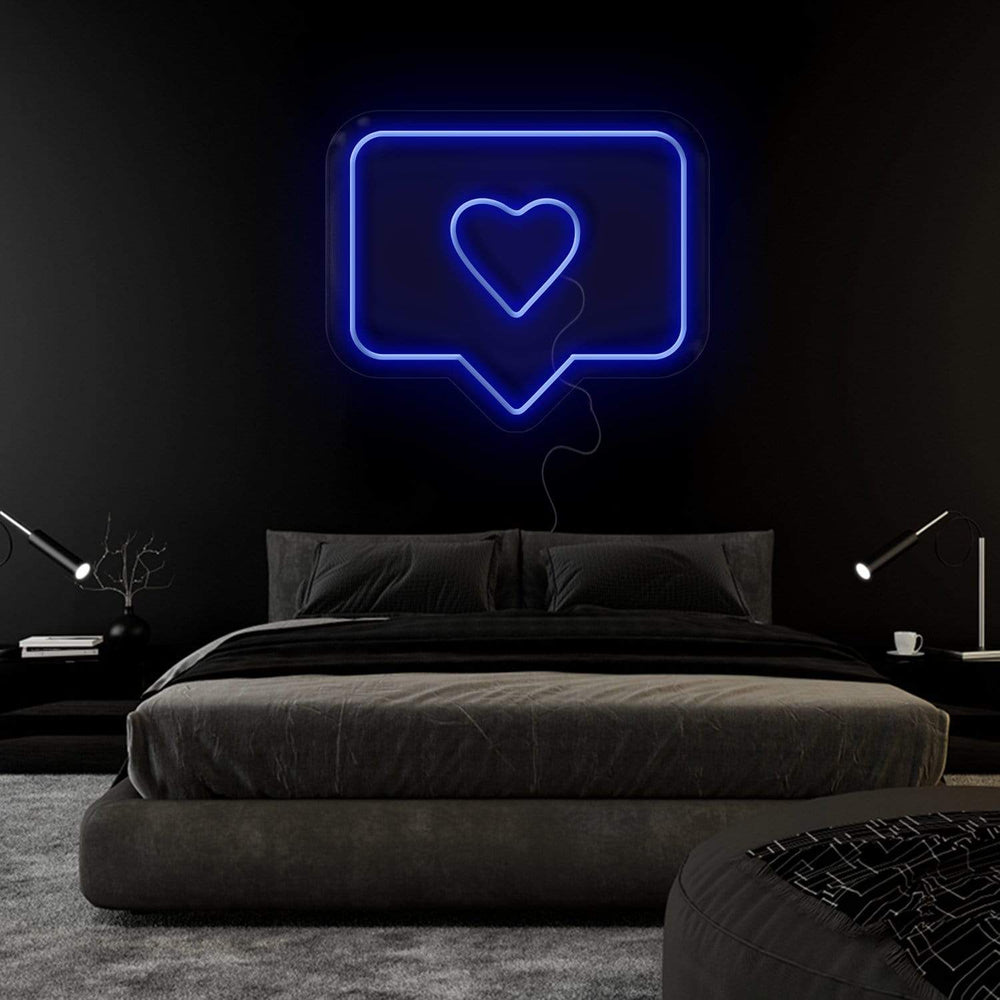 "Heart Herz Like" Neonschild Sign Schriftzug - NEONEVERGLOW