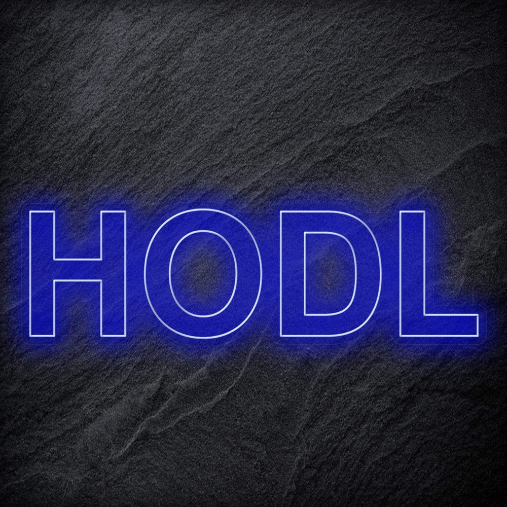 "HODL" Neon Schriftzug - NEONEVERGLOW