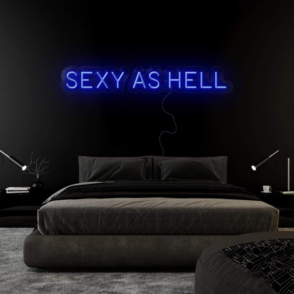 "Sexy As Hell" Neonschild Sign Schriftzug - NEONEVERGLOW