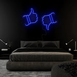 "Like Dislike" LED Neonschild Sign Schriftzug - NEONEVERGLOW