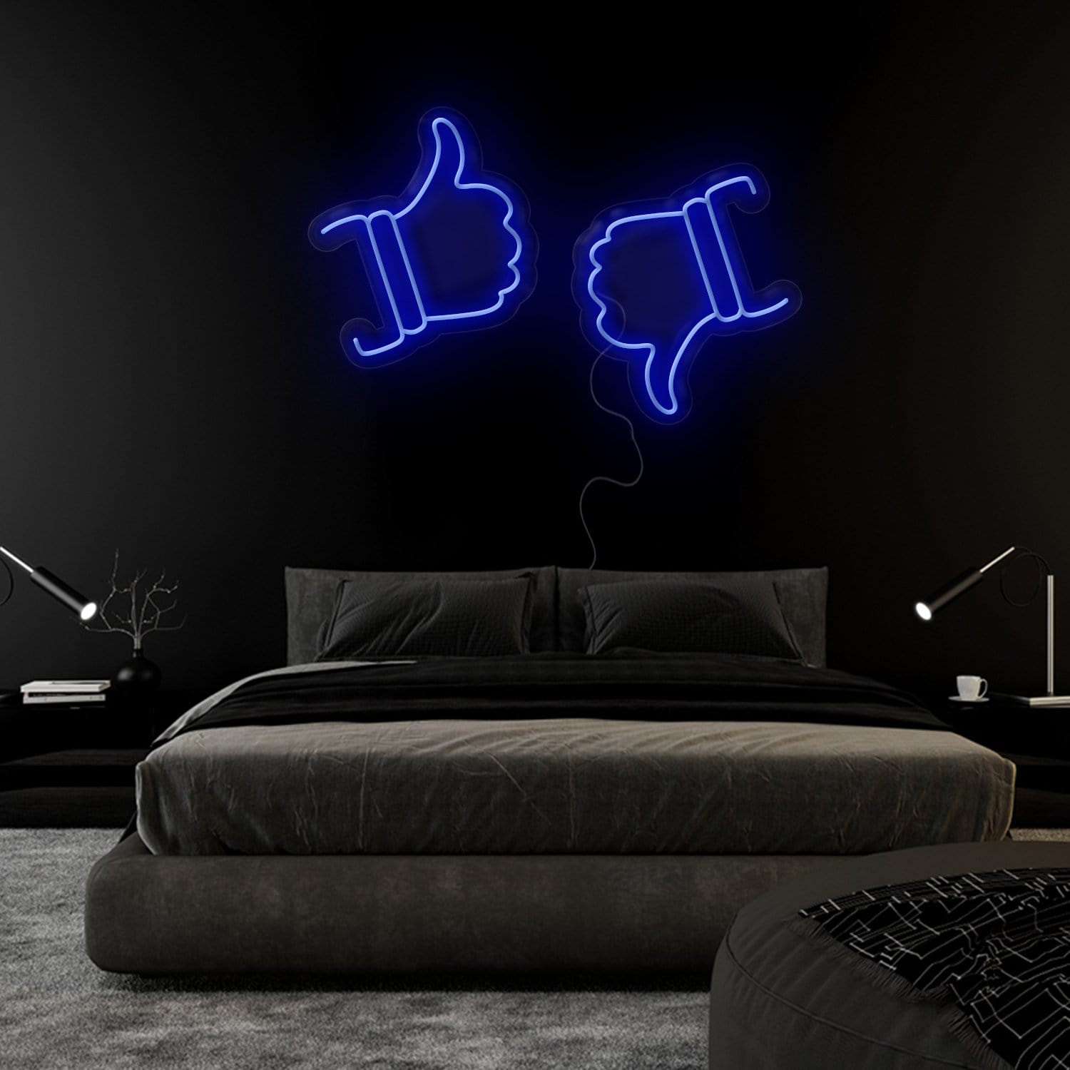 "Like Dislike" LED Neonschild Sign Schriftzug - NEONEVERGLOW