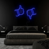 "Like Dislike" LED Neonschild Sign Schriftzug - NEONEVERGLOW