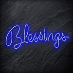 "Blessings" LED Neon Sign Schriftzug - NEONEVERGLOW