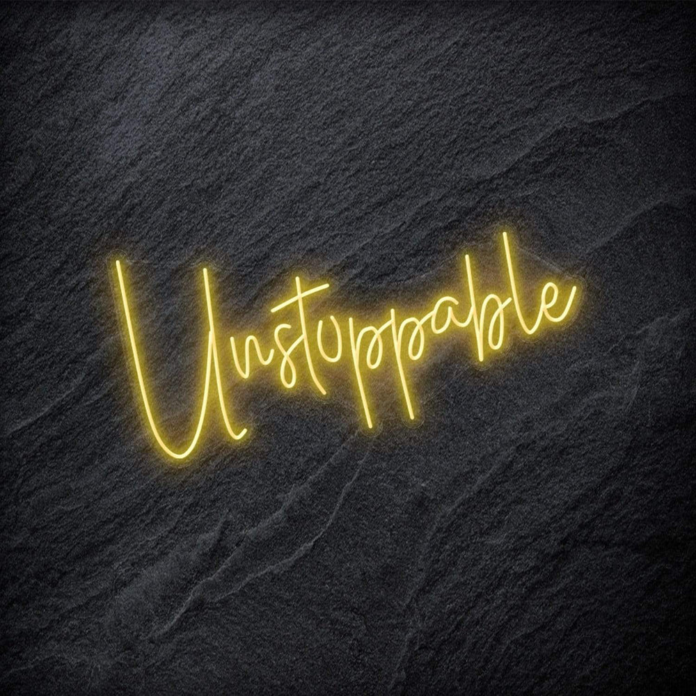 "Unstoppable" Neon Schriftzug - NEONEVERGLOW