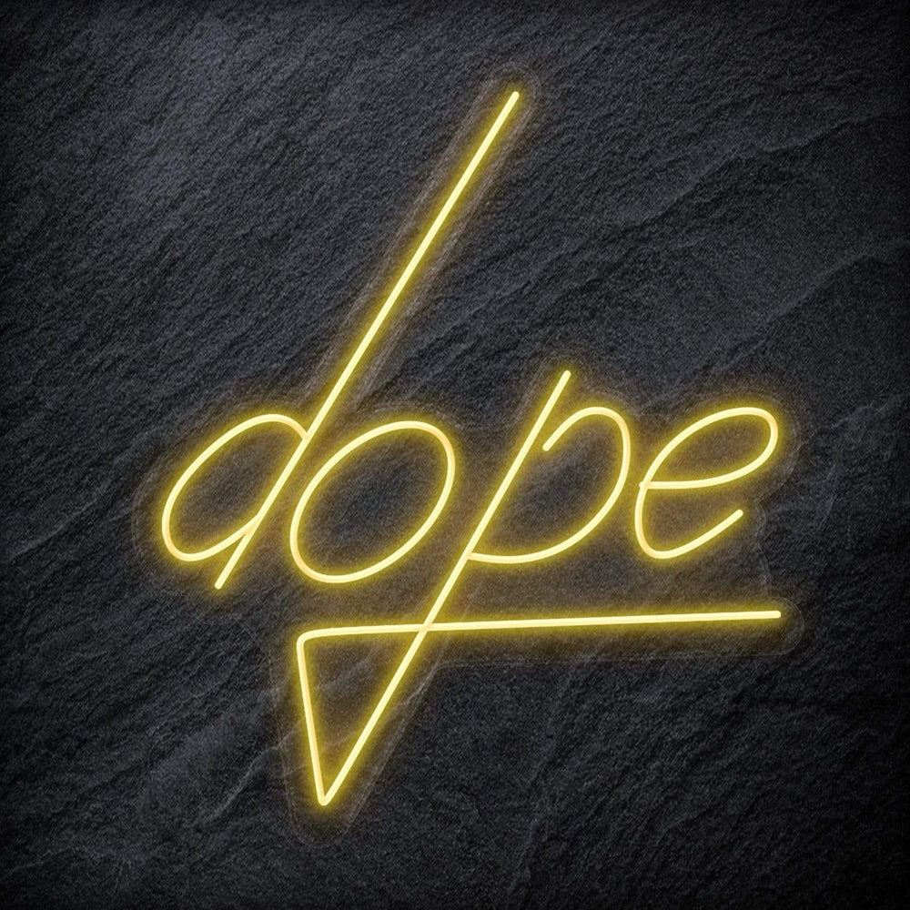 "Dope" Neon Schriftzug Sign - NEONEVERGLOW