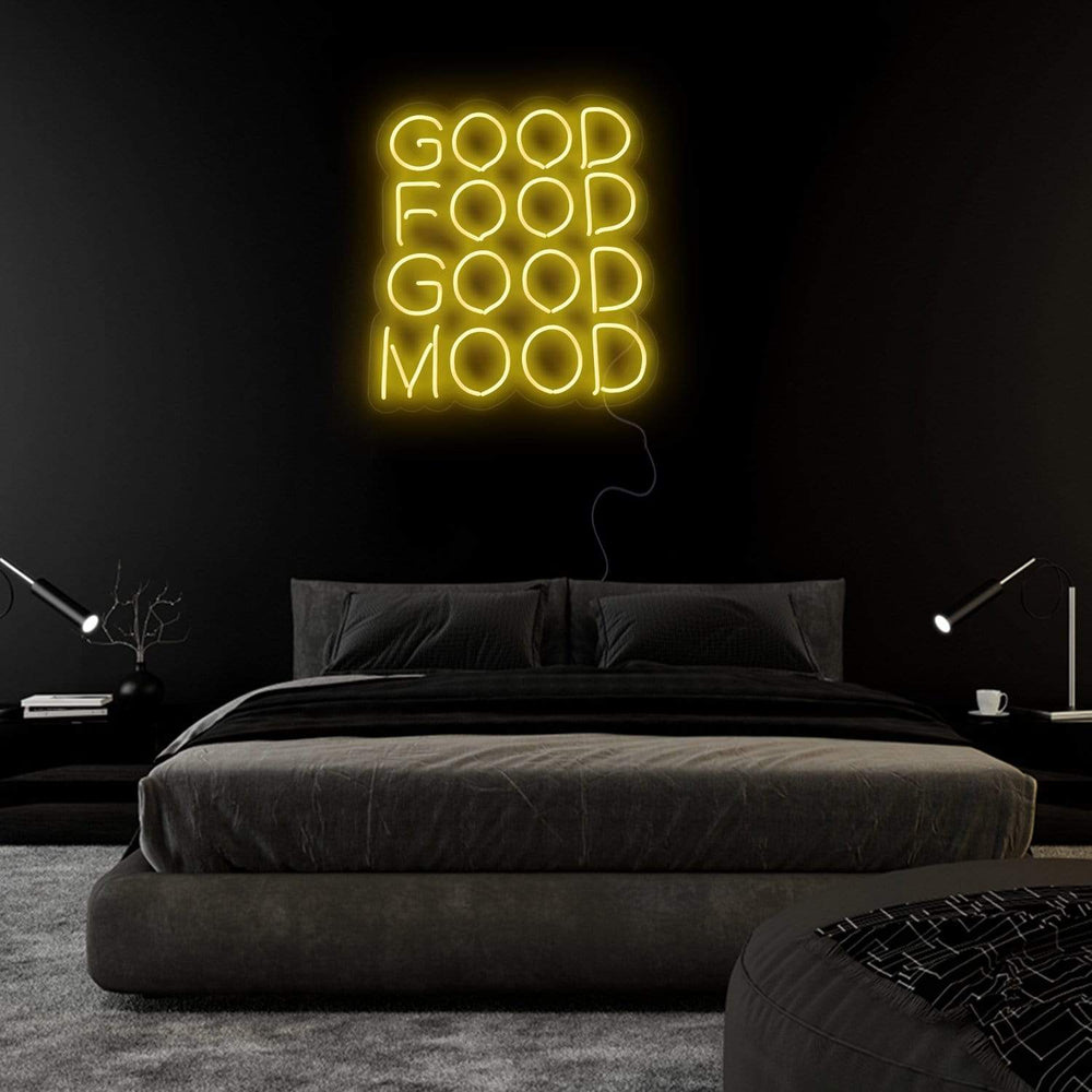 "Good Food Good Mood" Neon Sign Schriftzug - NEONEVERGLOW