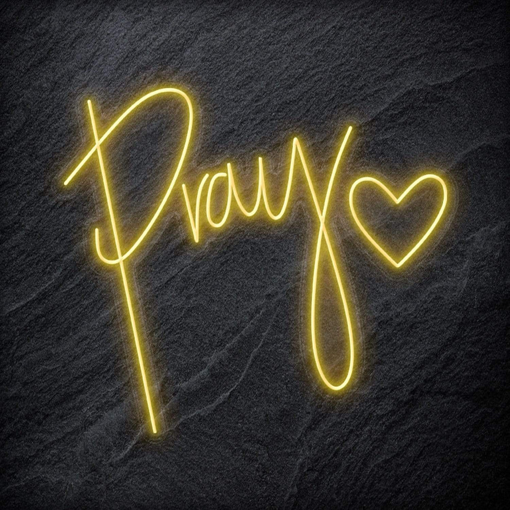 "Pray" Neonschild - NEONEVERGLOW