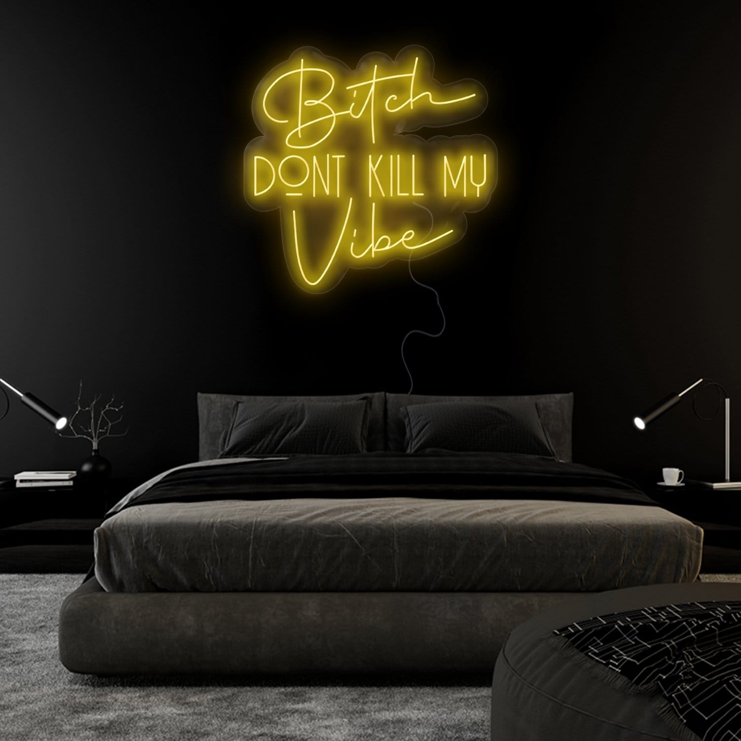 "Bitch Don´t Kill my Vibe" LED Neonschild Sign Schriftzug - NEONEVERGLOW