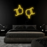 "Like Dislike" LED Neonschild Sign Schriftzug - NEONEVERGLOW