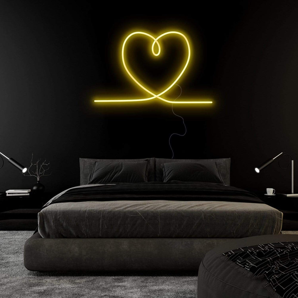 "Herz Heart" Neonschild Sign Schriftzug - NEONEVERGLOW