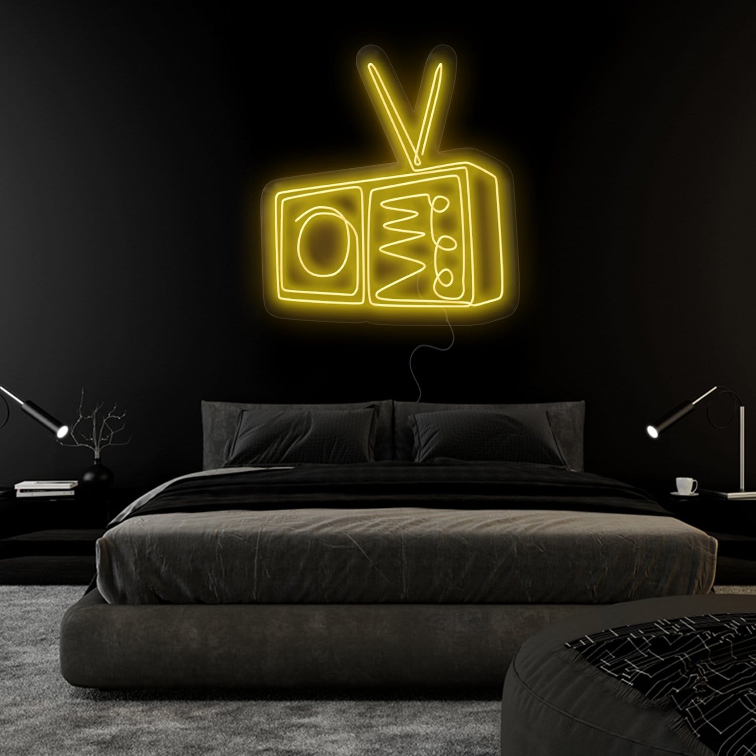 "TV Radio" LED Neonschild Sign - NEONEVERGLOW