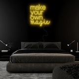 "Make Your Own Magic" LED Neon Sign Schriftzug - NEONEVERGLOW