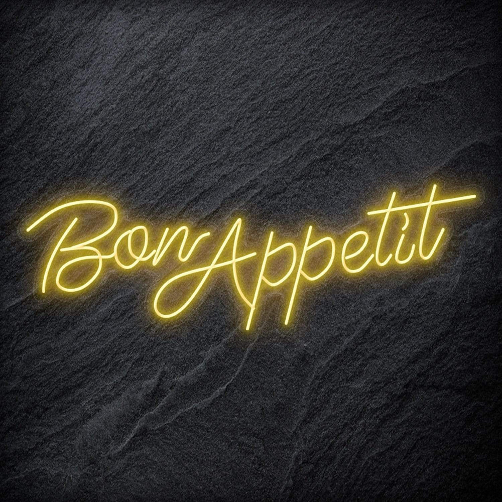 "Bon Appetit" Neon Schriftzug - NEONEVERGLOW