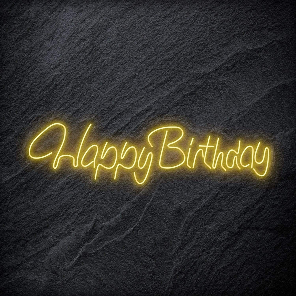 "Happy Birthday" Neon Schriftzug - NEONEVERGLOW