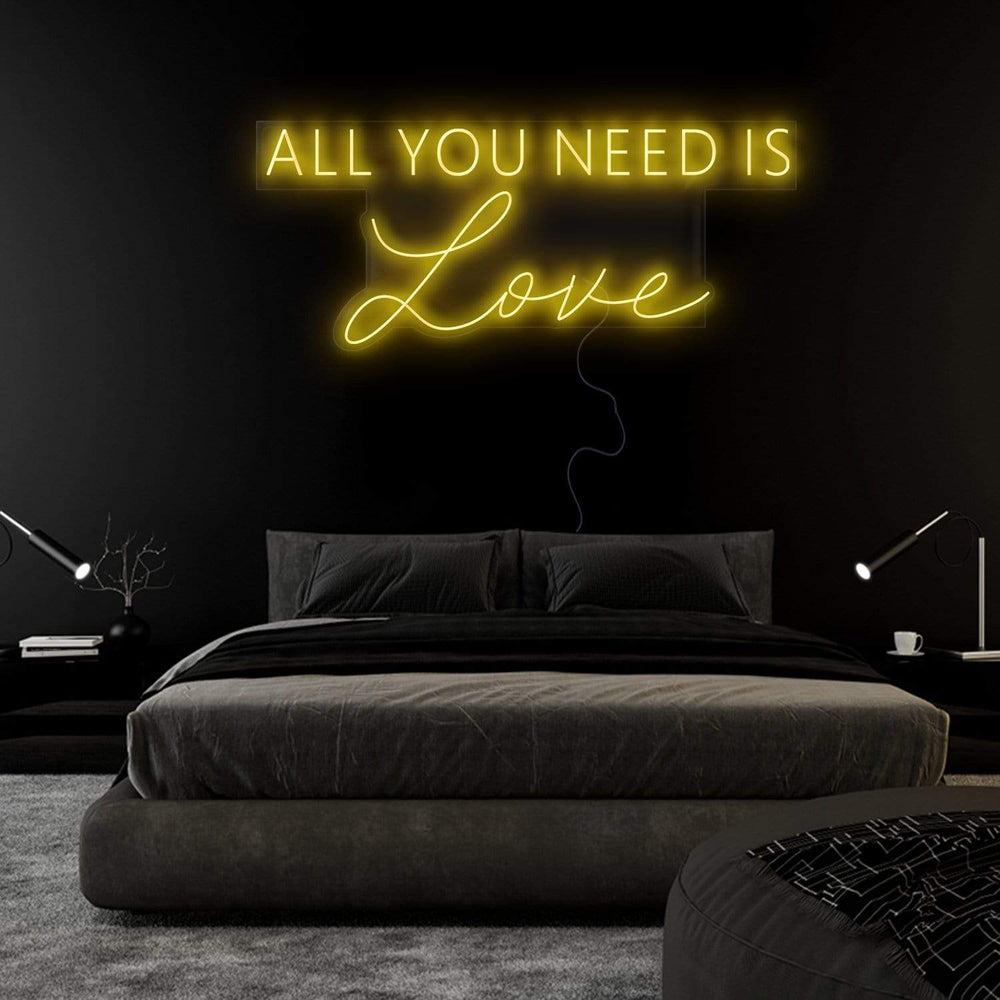 "All You Need is Love" Neon Sign Schriftzug - NEONEVERGLOW