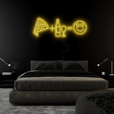 "Pizza Party Smile" LED Neonschild Sign Schriftzug - NEONEVERGLOW