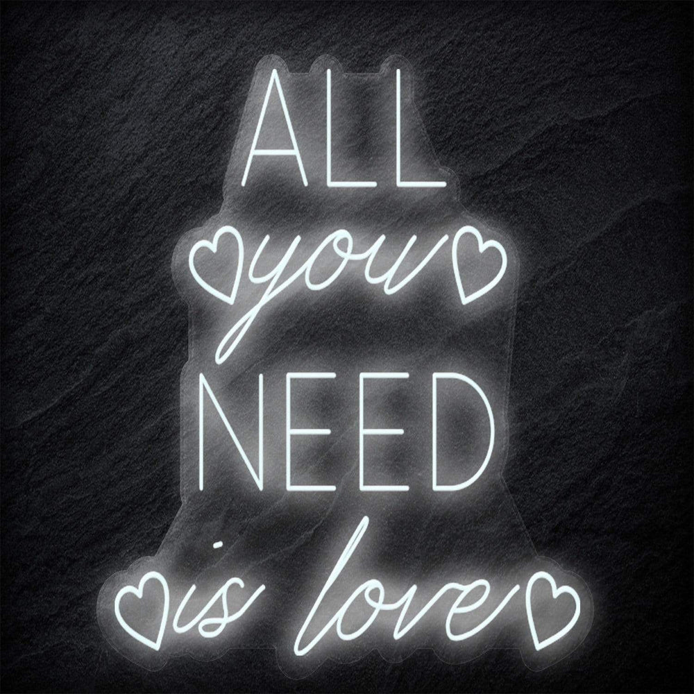 "All You Need Is Love" Neonschild - NEONEVERGLOW