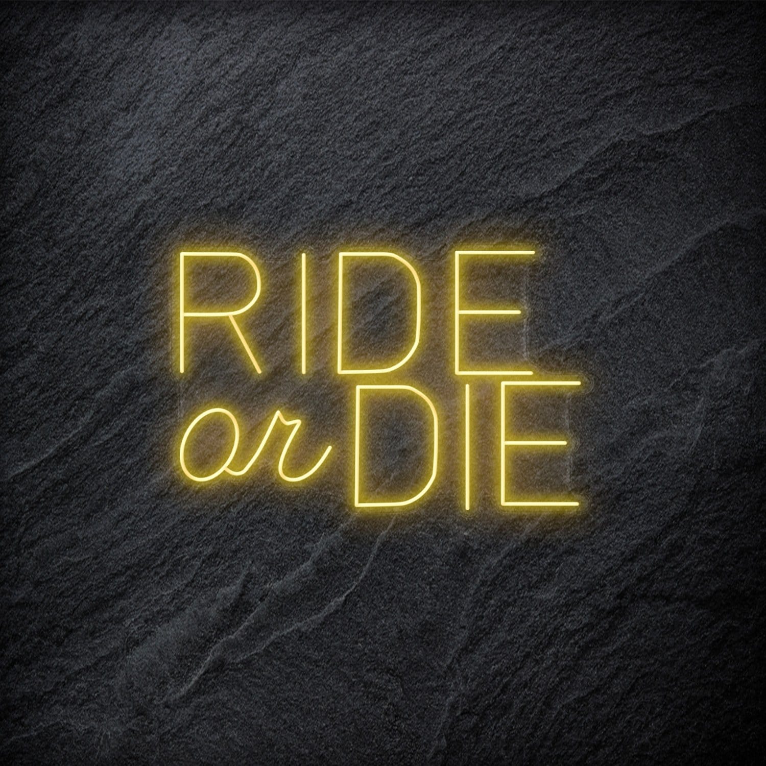 " Ride Or Die" LED Neon Schriftzug - NEONEVERGLOW