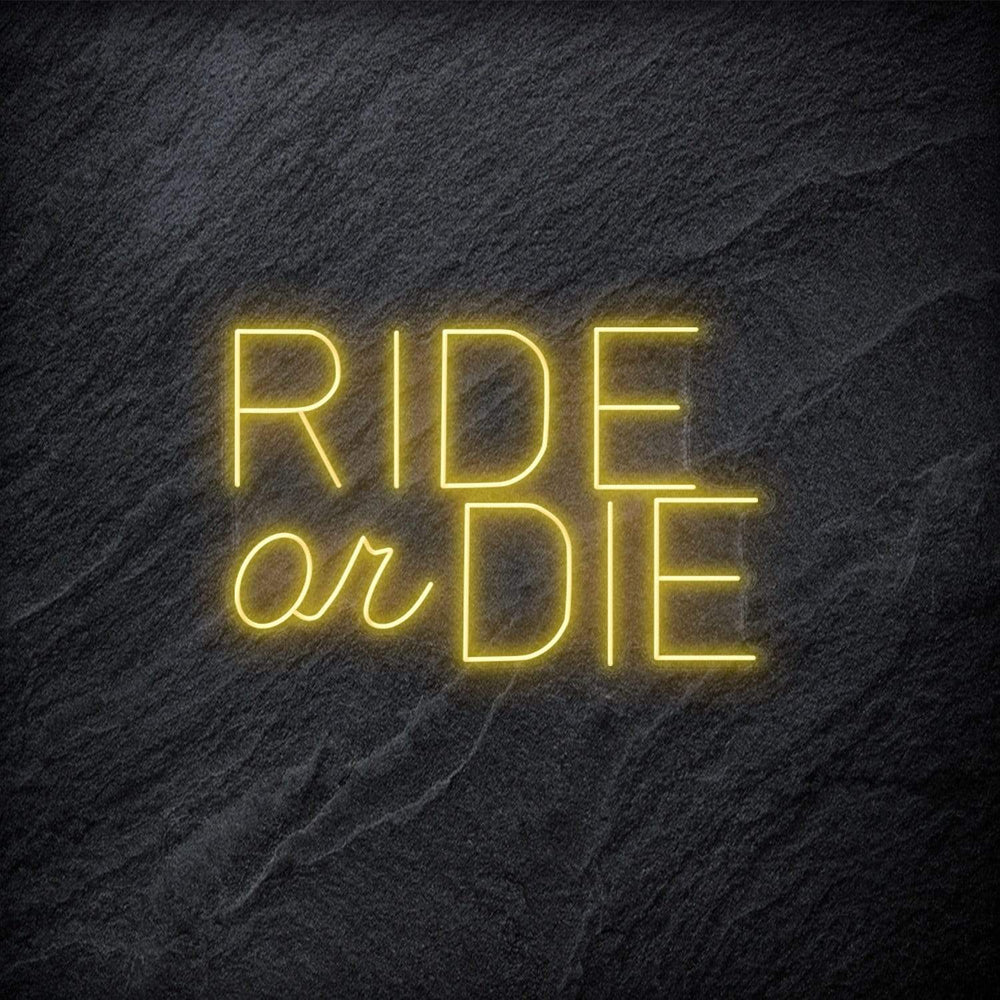 " Ride Or Die" Neon Schriftzug - NEONEVERGLOW