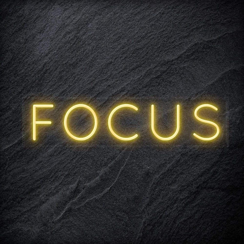 " Focus " Neon Sign Schriftzug - NEONEVERGLOW