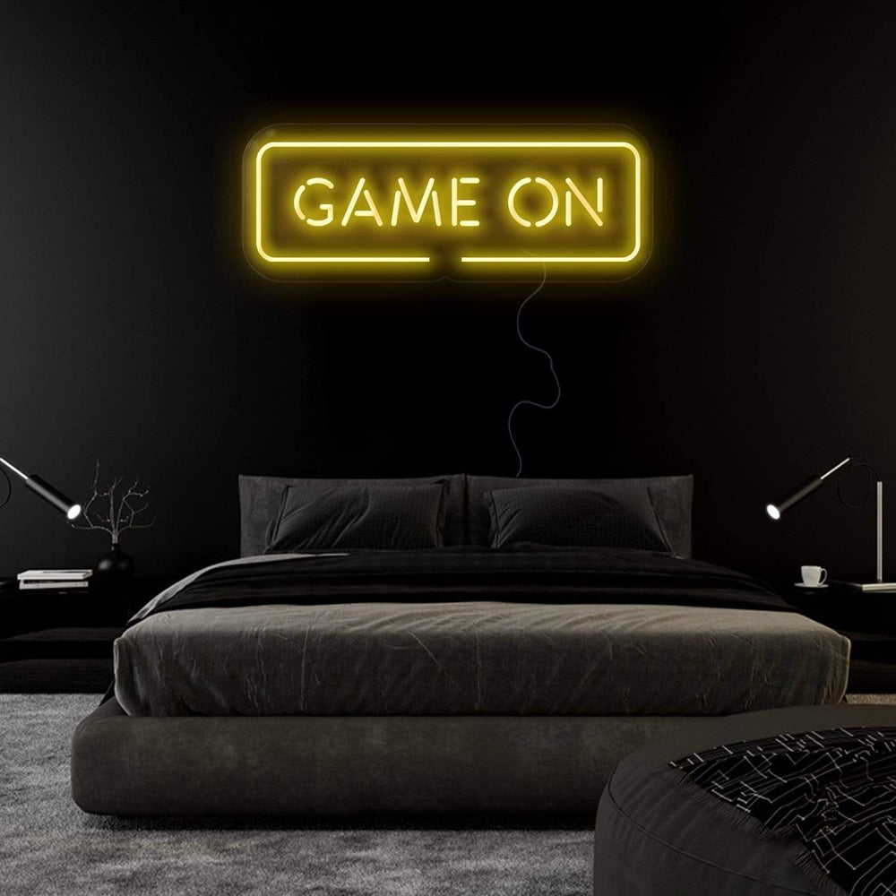 "Game On" Neonschild Sign Schriftzug - NEONEVERGLOW