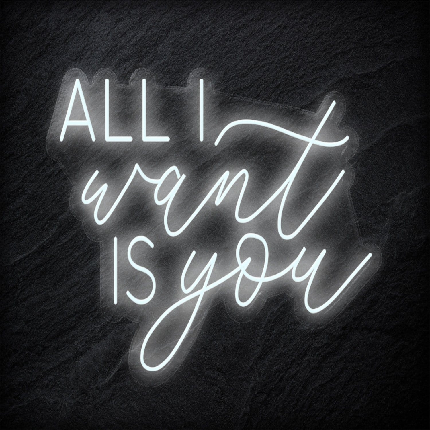 " All I Want Is You" LED Neonschild - NEONEVERGLOW
