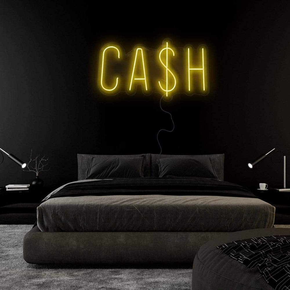 "Cash Cas$H" Neon Sign Schriftzug - NEONEVERGLOW