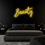"Beauty" LED Neon Sign Schriftzug - NEONEVERGLOW