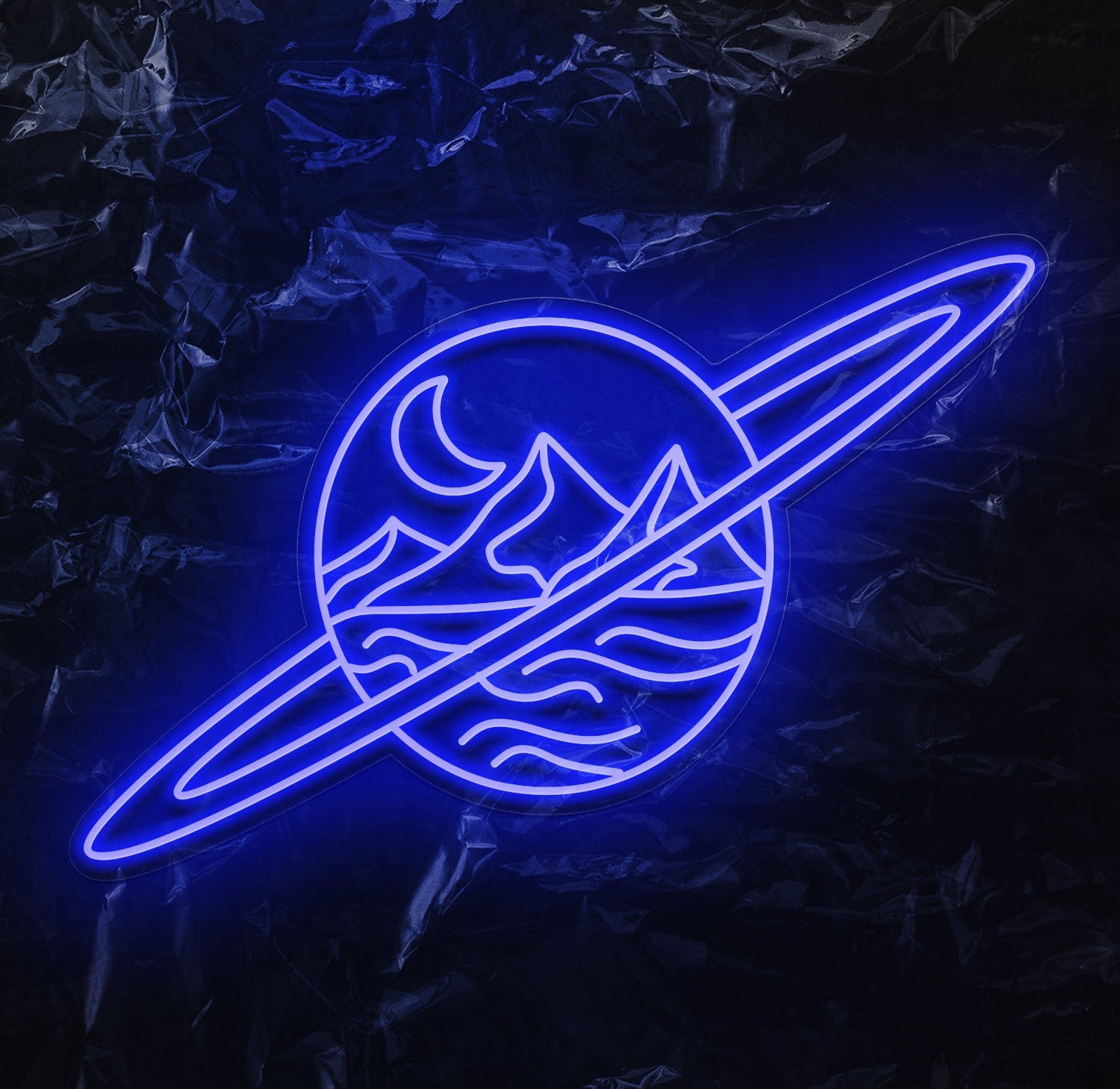 " Welt" LED Neonschild - NEONEVERGLOW